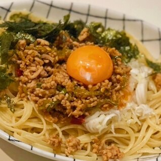 パスタアレンジ！まぜそば風スタミナパスタ